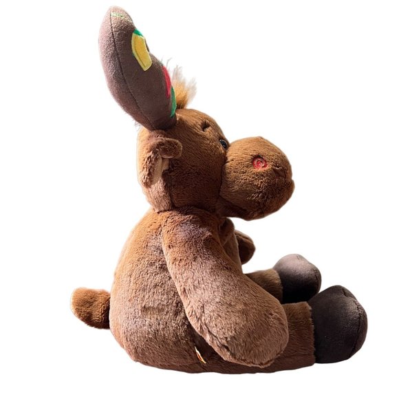 Build A Bear Hal The Moose Plush Stuffed Animal Brown Christmas Light Bulbs DO N - Picture 3 of 11